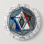 BADGE RADIO RONDE BUTTON 4,0 CM (Voorkant)