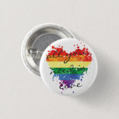 Badge - Rainbow Heart Tout ce dont vous avez besoi (Devant & derrière)