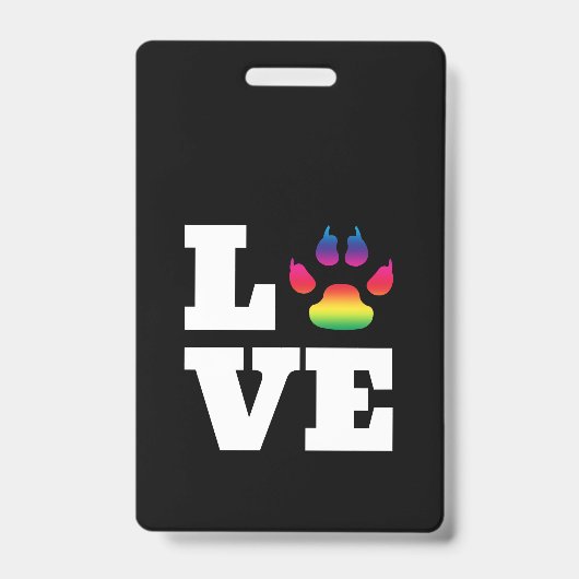 Badge Rainbow paw (Avant)