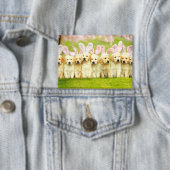 Badge Rangée de lapins chiots (Insitu)