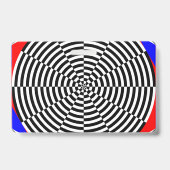 Badge Rayonnement noir et blanc par Kenneth Yoncich (Back)