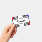 Badge Rayonnement noir et blanc par Kenneth Yoncich (Handheld)