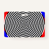 Badge Rayonnement noir et blanc par Kenneth Yoncich (Dos)