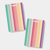 Badge Rayures Colorées (Avant & arrière)