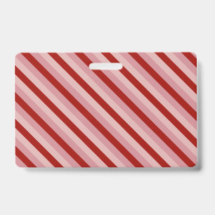 Badge Rayures personnalisables de la Saint-Valentin