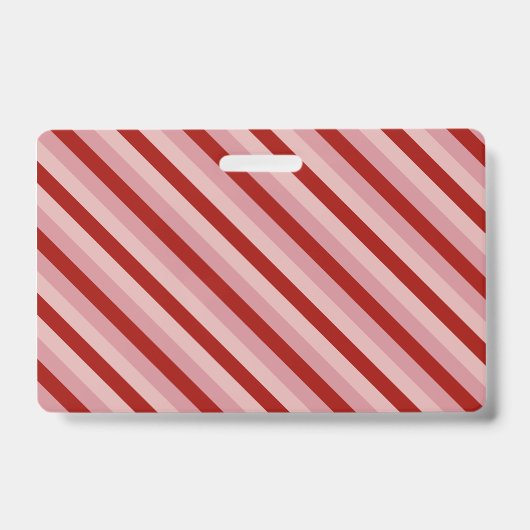 Badge Rayures personnalisables de la Saint-Valentin (Avant)