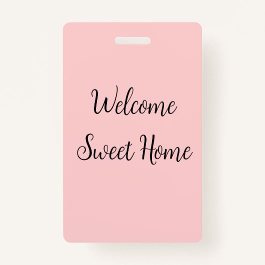 Badge Realtor bienvenue maison chauffage ajouter votre n (Devant)