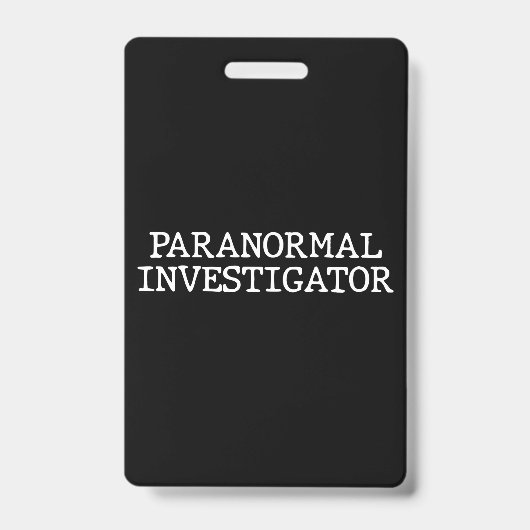 Badge Recherche paranormale chasse aux fantômes EVP (Face)