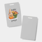 Badge Reconnaissant & reconnaissant  (Avant & arrière)