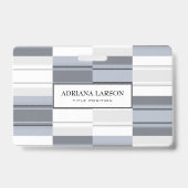 Badge Rectangle gris (Arrière)