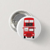 Badge Red London Bus (Devant & derrière)