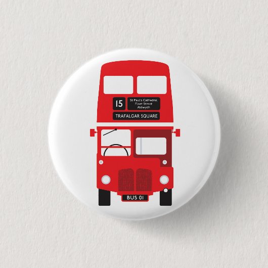 Badge Red London Bus (Devant)