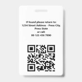 Badge Red News Media Press Photo (Back)