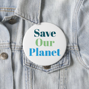 Badge - Red onze planeet Ronde Button 4,0 Cm