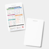 Badge Référence infirmière d'analyse du rythme cardiaque (Avant & arrière)
