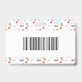 Badge Registered Nurse Healthcare Logo Barcode ID (Back)