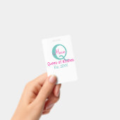 Badge Reine du monogramme de cuisine vert rose simple mi (Manuel / portable)