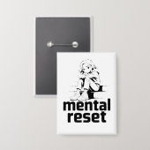 Badge Réinitialisation mentale – Édition de réflexion si (Recto/Verso)