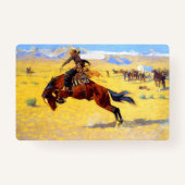 Badge Remington Old West Horse et Cowboy (Dos)