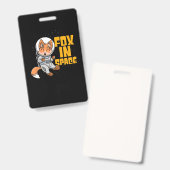 Badge Renard Dans L'espace (Avant & arrière)