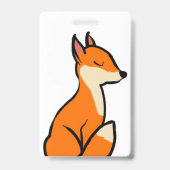 Badge Renard personnalisable (Arrière)