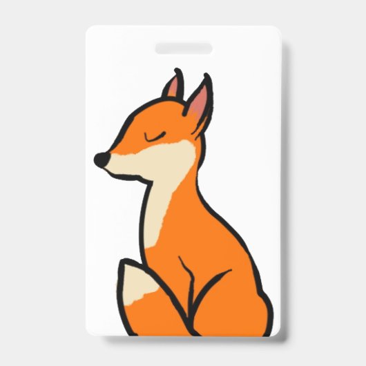 Badge Renard personnalisable (Avant)