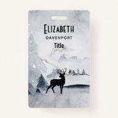 Badge Rennes dans l'Aquarelle gris sauvage Noël (Dos)