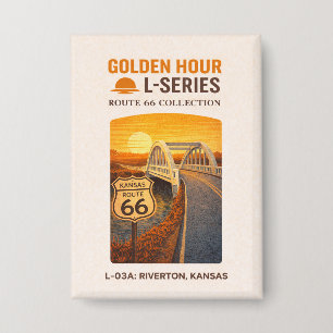 Badge Repère historique du début de la route 66 à Chicag