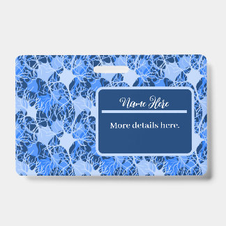 Badge Réseau de Neurones Bleus Neurones