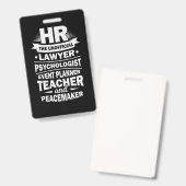 Badge Ressources humaines Fières (Avant & arrière)