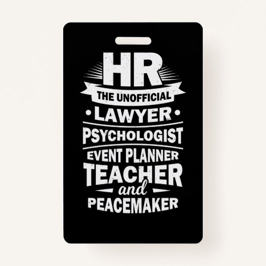 Badge Ressources humaines Fières (Devant)