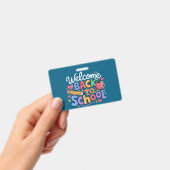 Badge Retour à l'école enseignant premier jour d'école d (Manuel / portable)