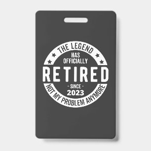 Badge retraité 2023