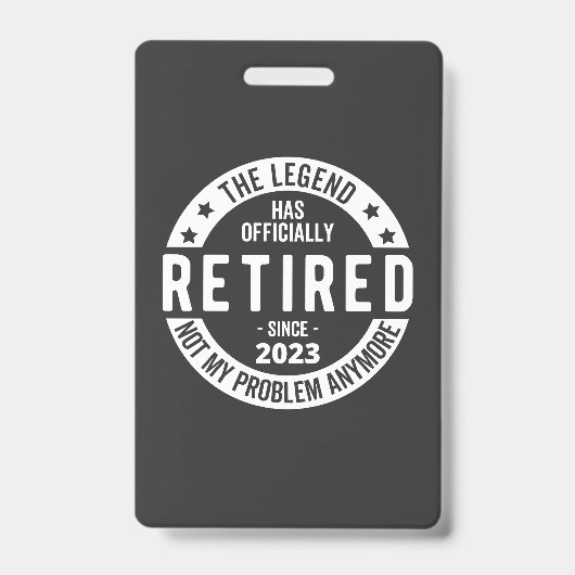 Badge retraité 2023 (Avant)