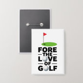 Badge Retraite Golf avec drapeau de golf Ballons de golf (Recto/Verso)