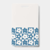 Badge rétro boho mignon rustique (Arrière)