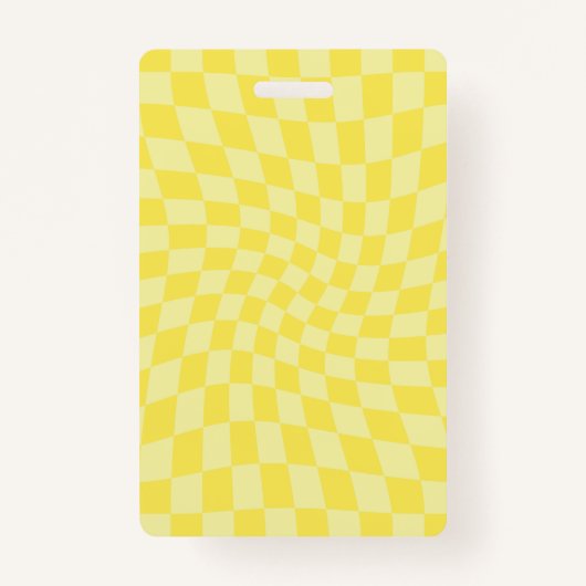 Badge Retro citron jaune pastel Warboard (Devant)
