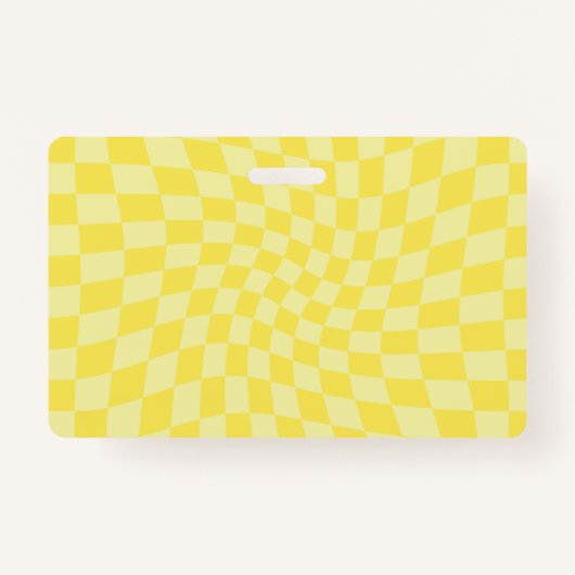 Badge Retro citron jaune pastel Warboard (Devant)