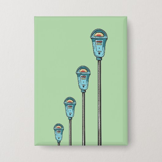 Badge Retro parking meter (Recto)