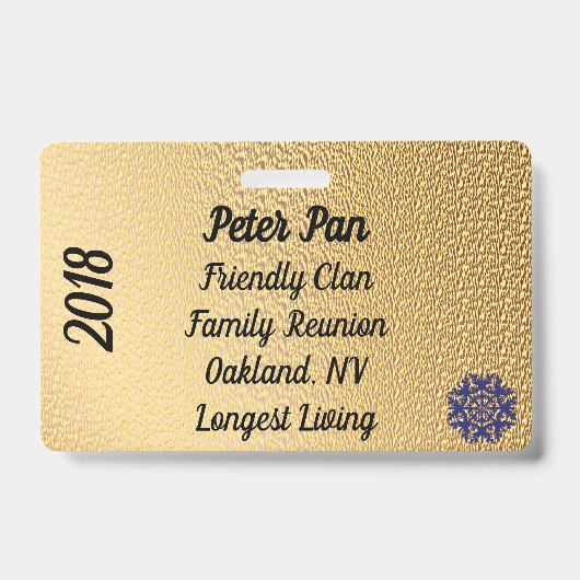 Badge Réunion de famille (Avant)