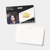 Badge Réunion d'université ou de lycée  (Avant & arrière)