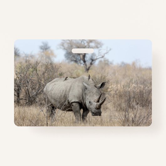 Badge Rhino blanc (Devant)