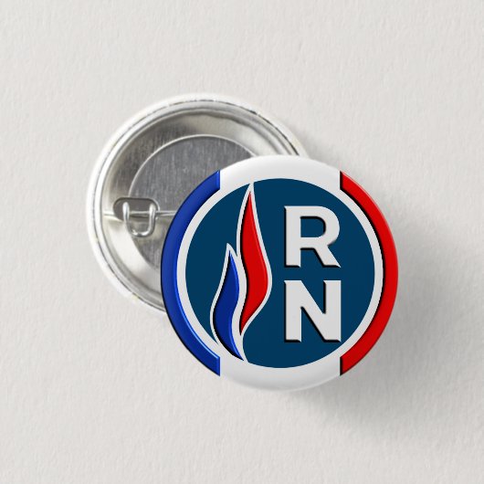Badge RN 3D Ronde Button 3,2 Cm (Voorkant /achterkant)