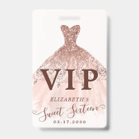 Robe rose or Parties scintillant robe sucré 16 VIP