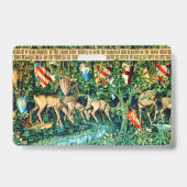 Badge Roi Arthur médiéval William Morris (Arrière)