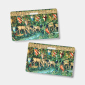 Badge Roi Arthur médiéval William Morris (Avant & arrière)