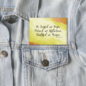 Badge Romains 12:12 Soyez Joyeux dans l'espérance Bible  (Insitu)