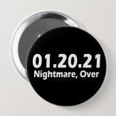 Badge Rond 10 Cm 01.20.21 Cauchemar, Plus (Devant & derrière)