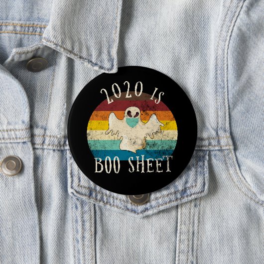 Badge Rond 10 Cm 2020 Est Boo Sheet Halloween (En situation)