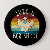 Badge Rond 10 Cm 2020 Est Boo Sheet Halloween (Devant)